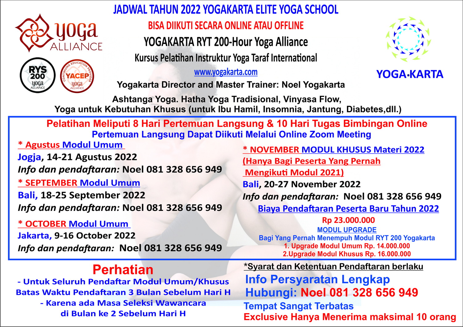 Jadwal TTC pelatihan Instruktur Yogakarta 2021