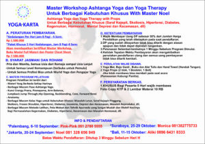 Peraturan Pendaftaran MASTER workshop